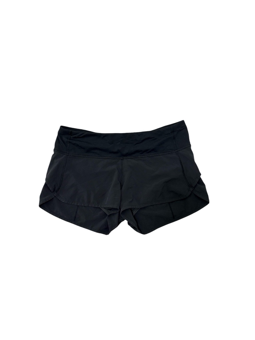 lululemon running shorts in black sz 6